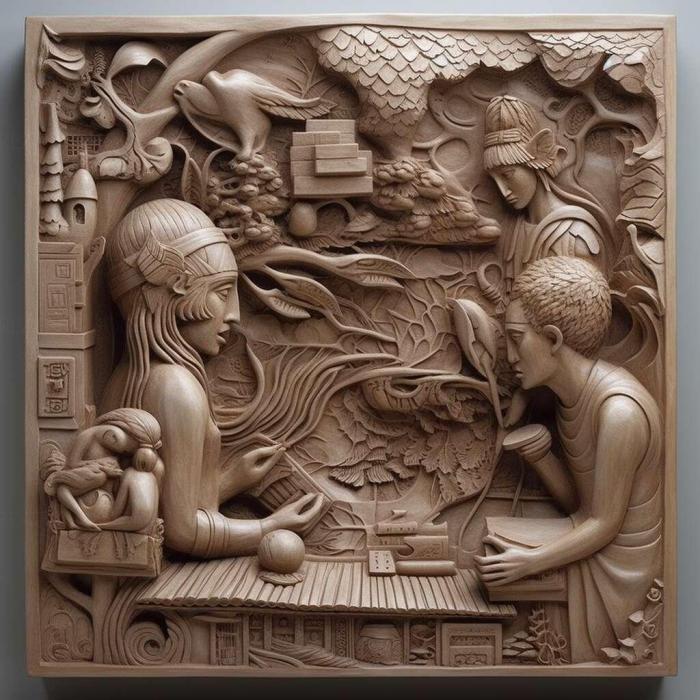 نموذج ثلاثي الأبعاد لآلة CNC 3D Art 